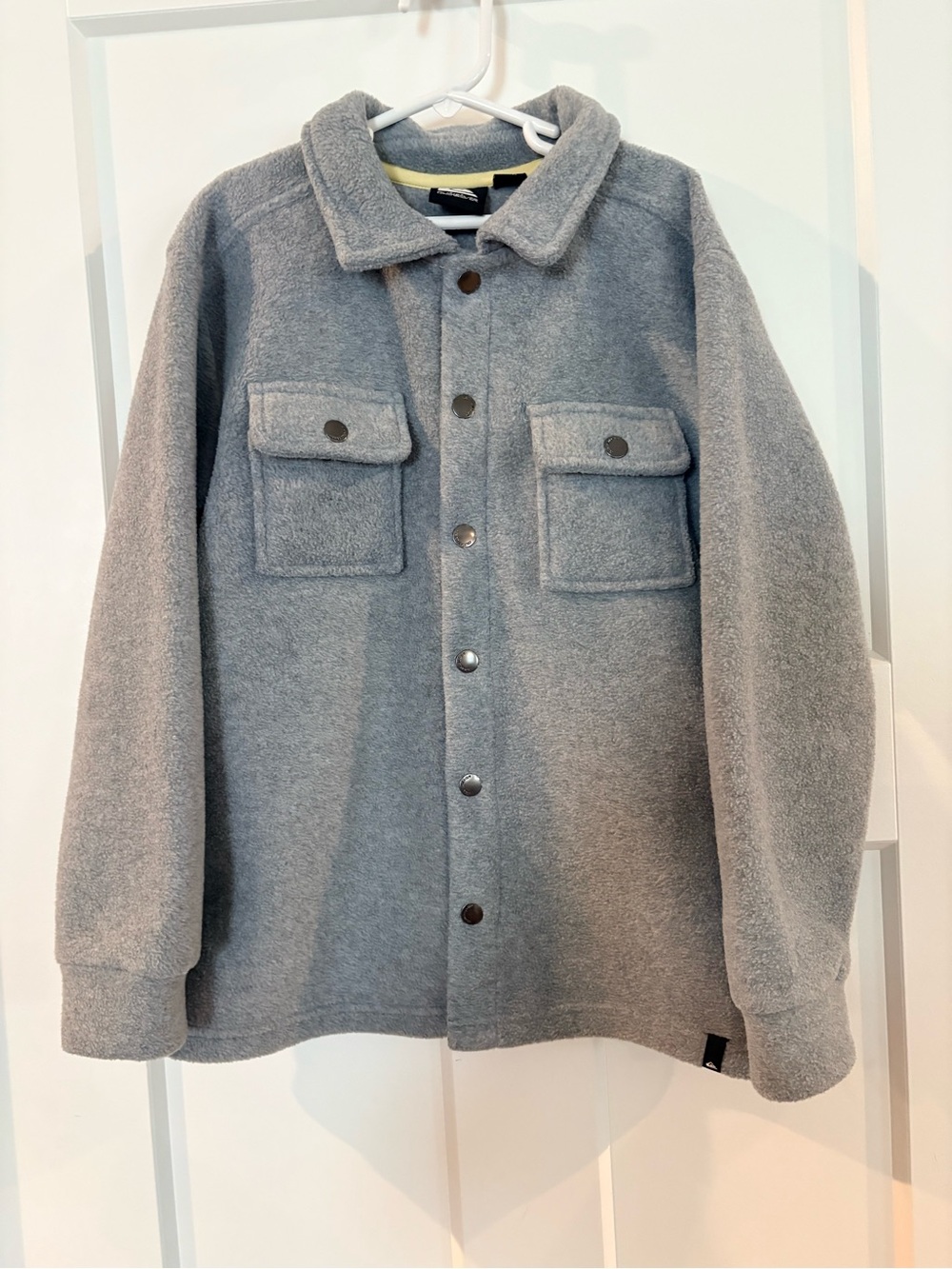 Quicksilver Boys Gray Fleece Snap Jacket
